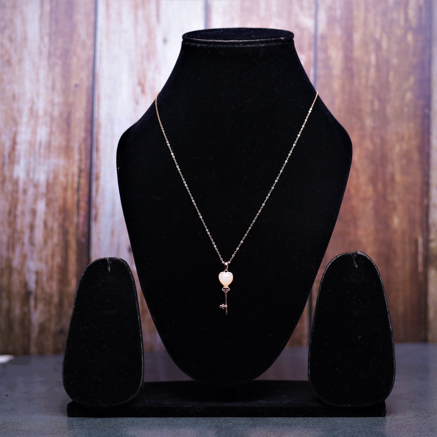 Key with Heart Pendant
