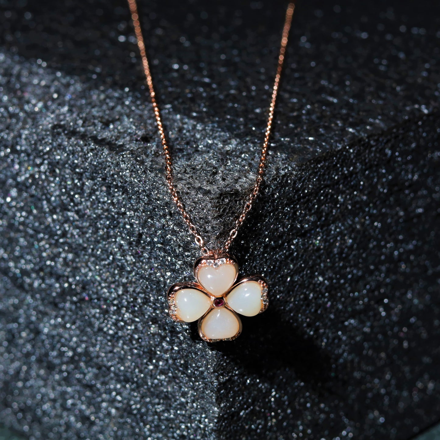 Luxe Four Hearts Pendant