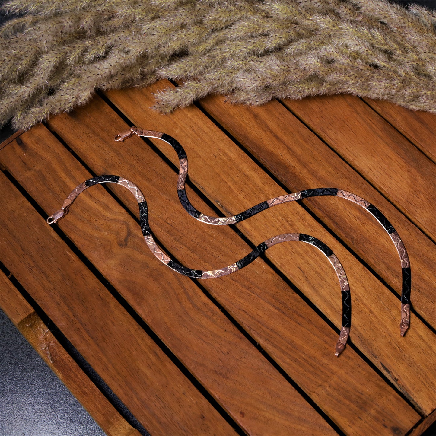 Italian Dual Tone Snake Anklet