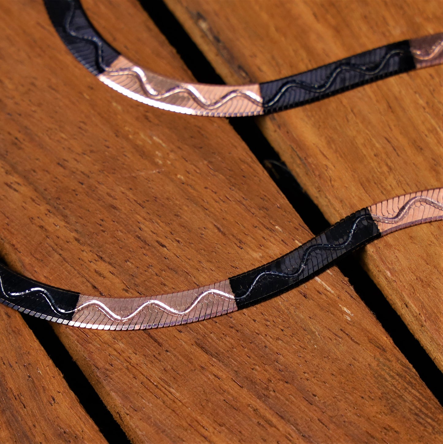 Italian Dual Tone Snake Anklet