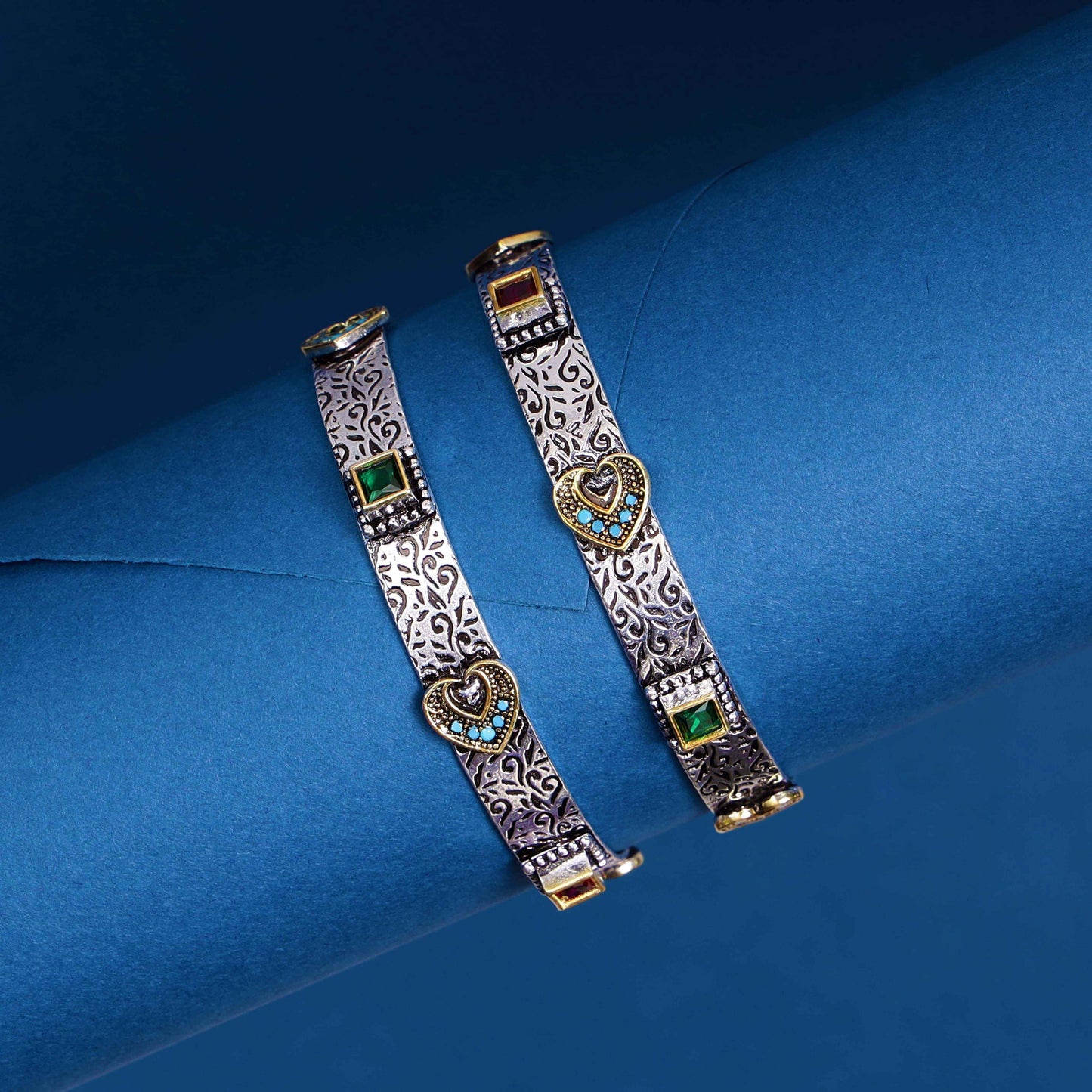 Oxidized Kada Set - (Size 2-6)