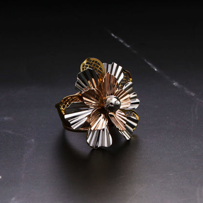 Exquisite Italian Flower Ring